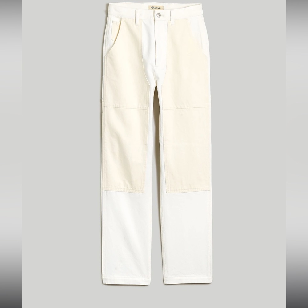 Madewell 90’s straight jean two tone